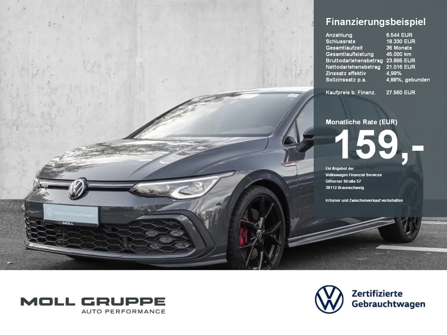 Volkswagen Golf GTI 2.0 TSI NAVI AHK Gri - 1