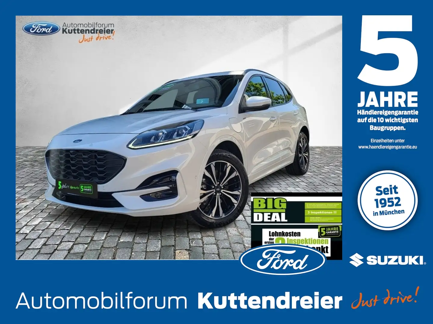 Ford Kuga PHEV ST-Line X Navi Kamera Voll-LED Sitzh. Blanc - 1