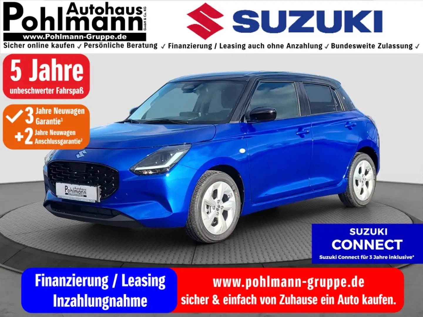 Suzuki Swift 1.2 HYBRID CVT Comfort LED DAB SHZ Keyless Entry K Blue - 1