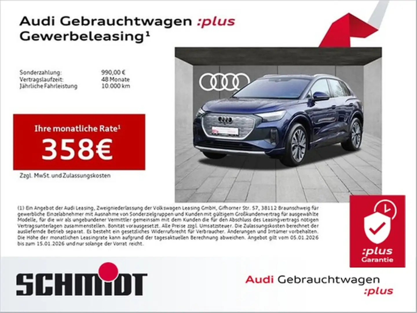 Audi Q4 e-tron 45 quattro Advanced ACC Sports. Navi Pro HuD Ka... Blau - 1