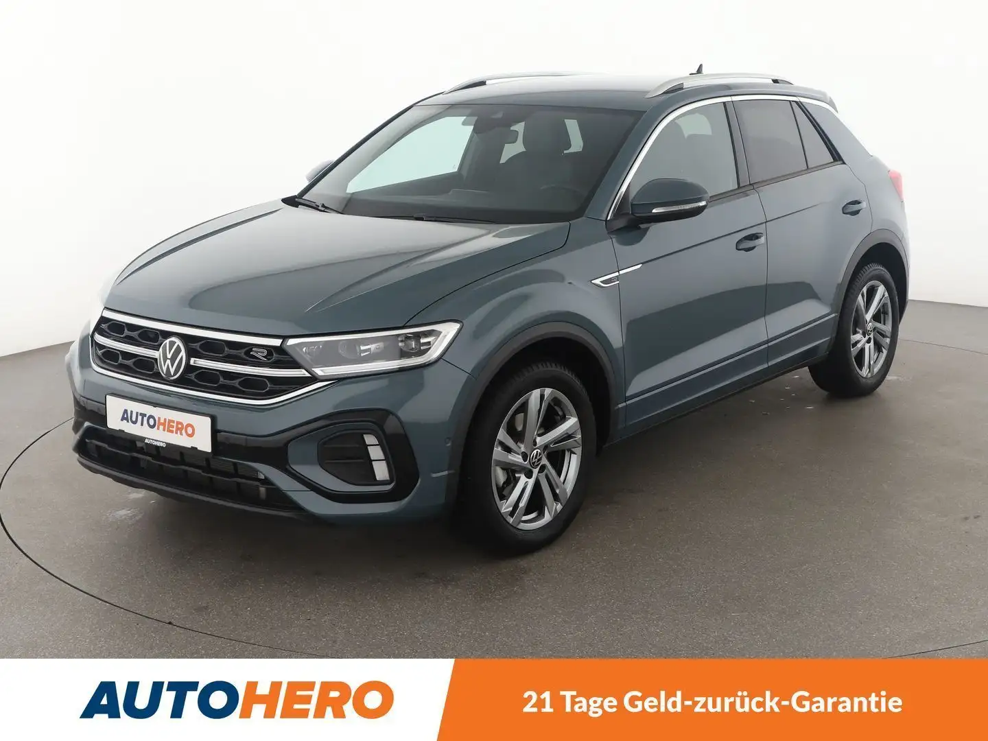 Volkswagen T-Roc 1.5 TSI ACT R-Line Aut.*NAVI*LED*ACC*CAM* Grün - 1
