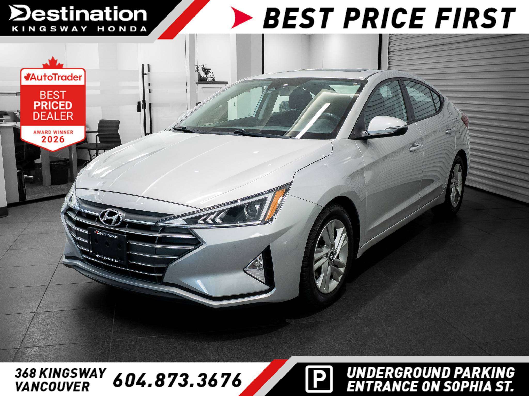Iron Gray Pearl 2020 Hyundai Elantra Sedan All-Wheel Drive Automatic