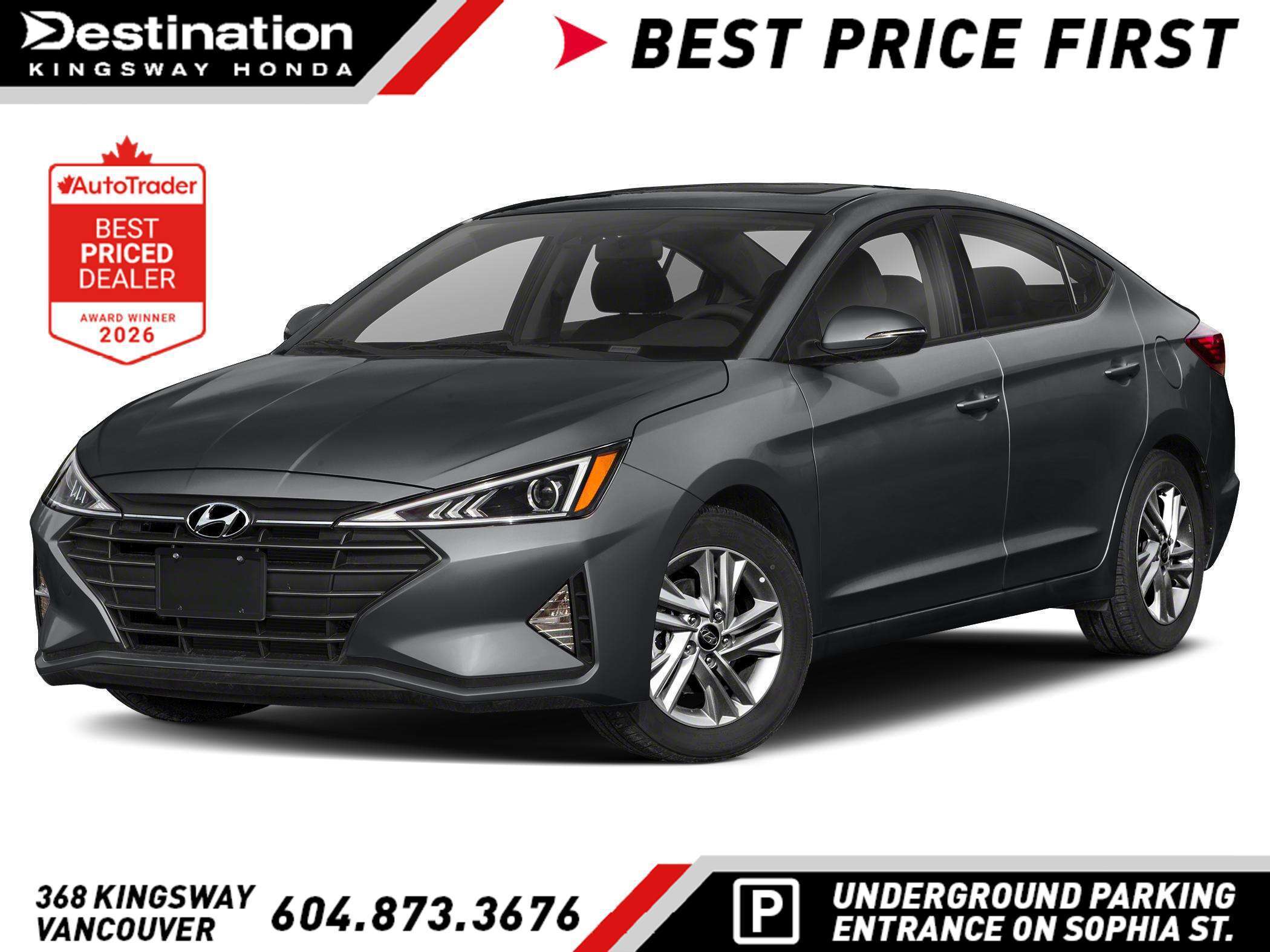 Iron Gray Pearl 2020 Hyundai Elantra Sedan All-Wheel Drive Automatic