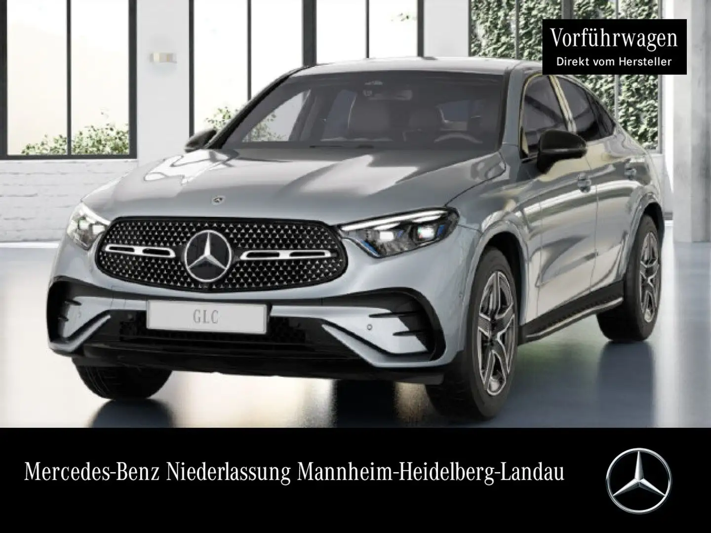 Mercedes-Benz GLC 200 4M AMG+NIGHT+360+AHK+TOTW+KEYLESS+9G Argent - 1