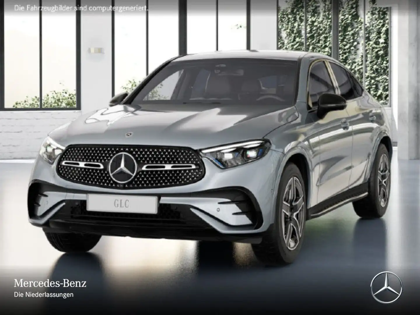 Mercedes-Benz GLC 200 4M AMG+NIGHT+360+AHK+TOTW+KEYLESS+9G Argent - 2