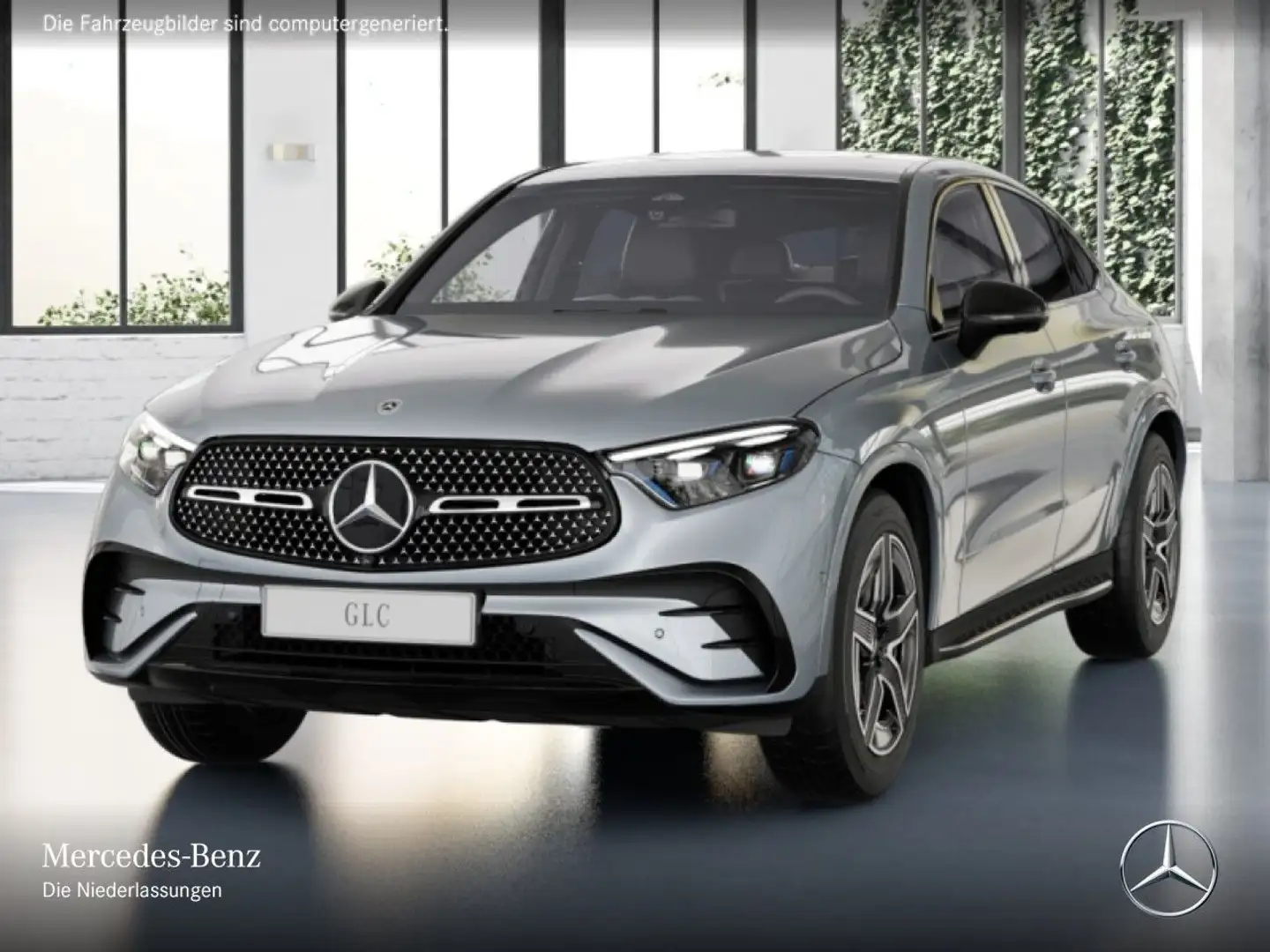 Mercedes-Benz GLC 200 4M AMG+NIGHT+360+AHK+TOTW+KEYLESS+9G Plateado - 2