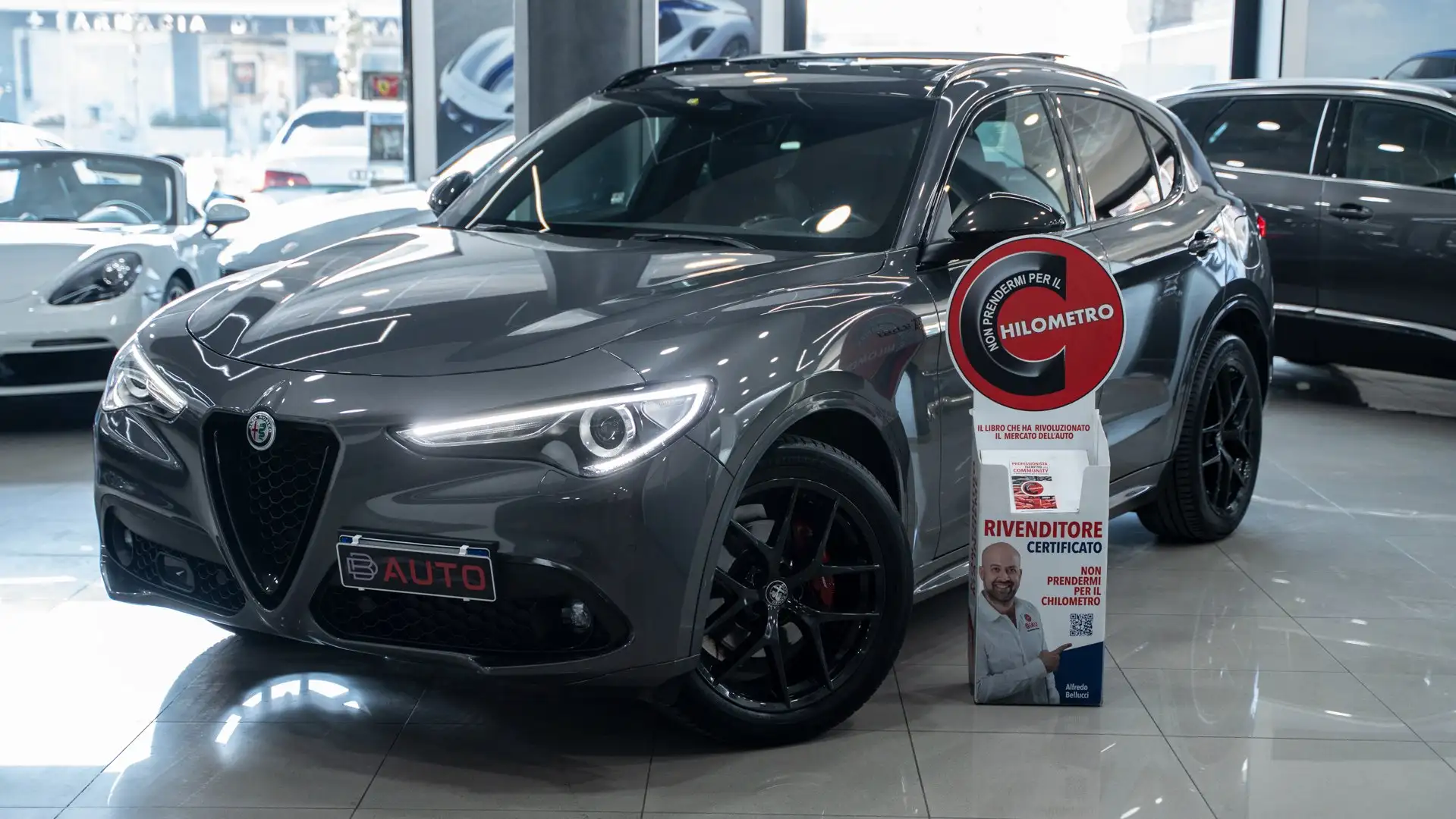 Alfa Romeo Stelvio VELOCE 2.2 Ti Q4 210 CV 20" TETTO CARBON AUTO XENO Grau - 1