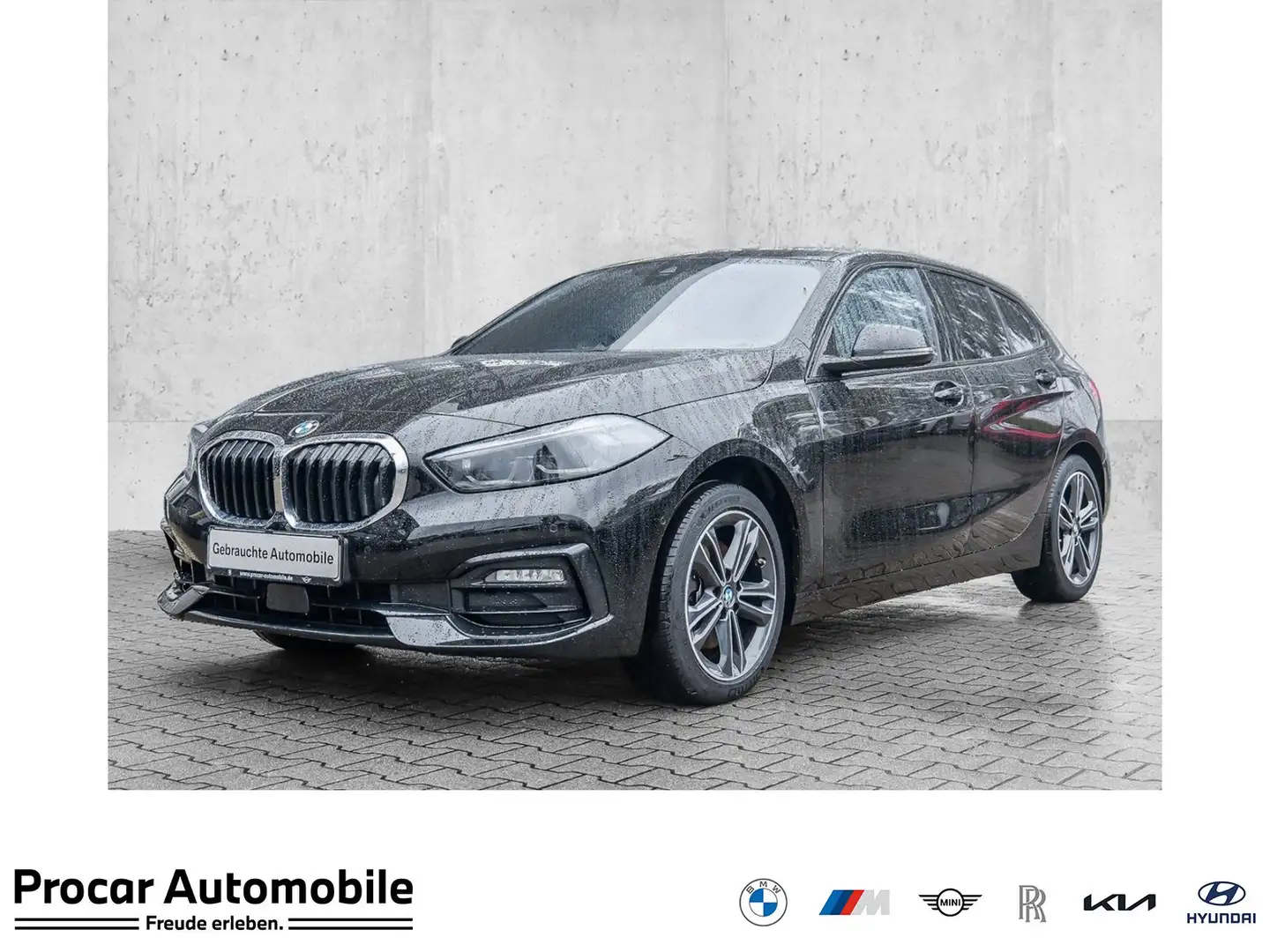 BMW 118 i RFK NAVI LED PDC V+H DAB Parkass. Tempomat Schwarz - 1