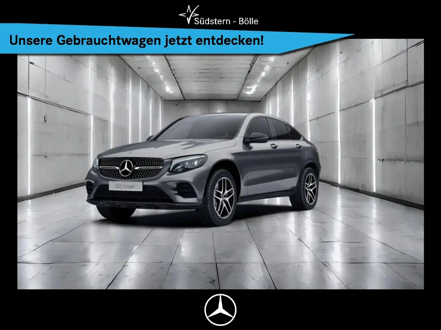 Mercedes-Benz GLC 250 4M Coupé +AMG+SHZ+NAVI+KAMERA+NIGHTP. Grau - 1
