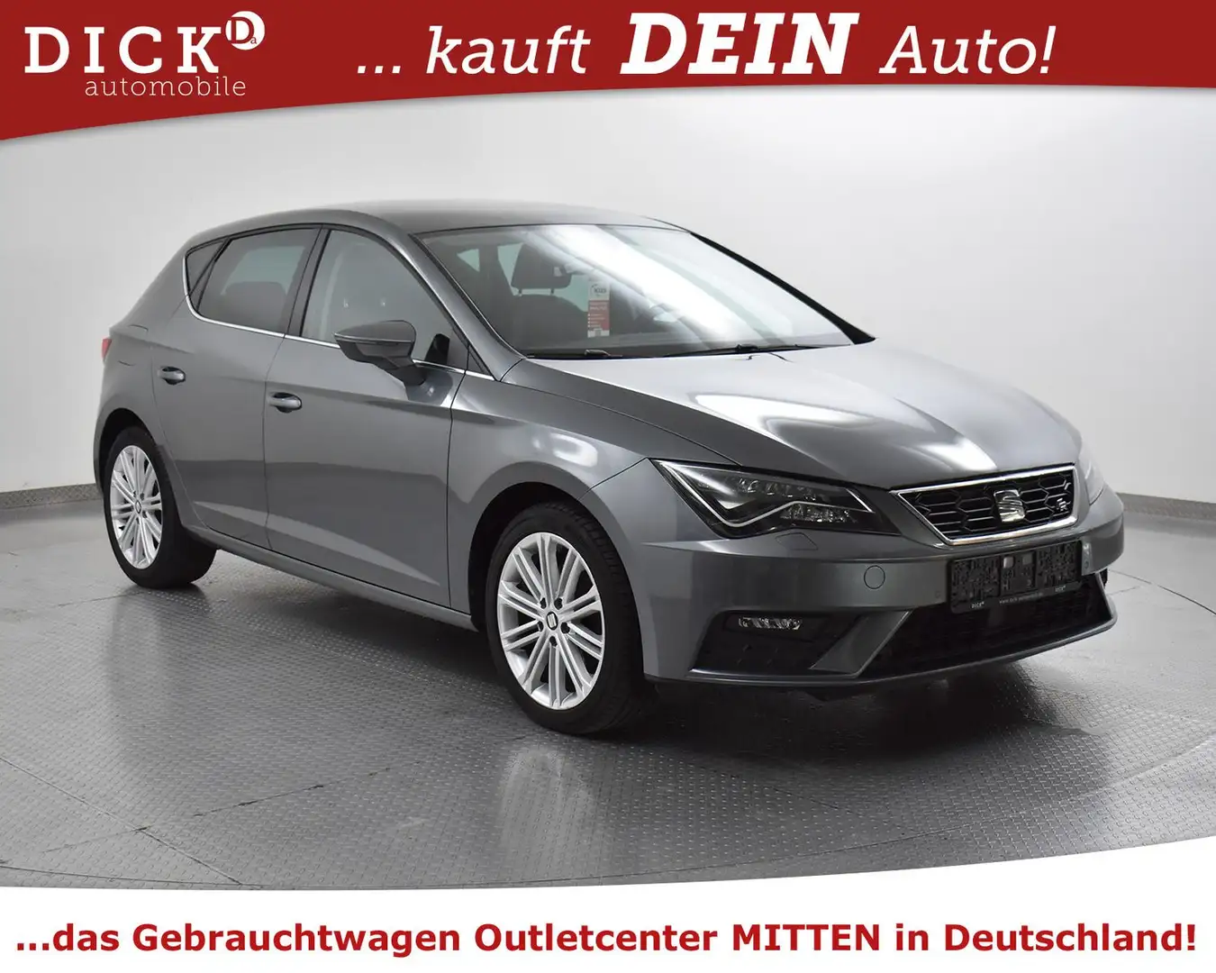 SEAT Leon 2.0d Xcellen NAVI+KAM+LED+SHZ+TEMP+DAB+PDC+ Gris - 1