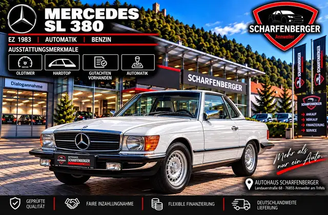 Mercedes-Benz SL 380 +33TKM+Hardtop+Gutachten