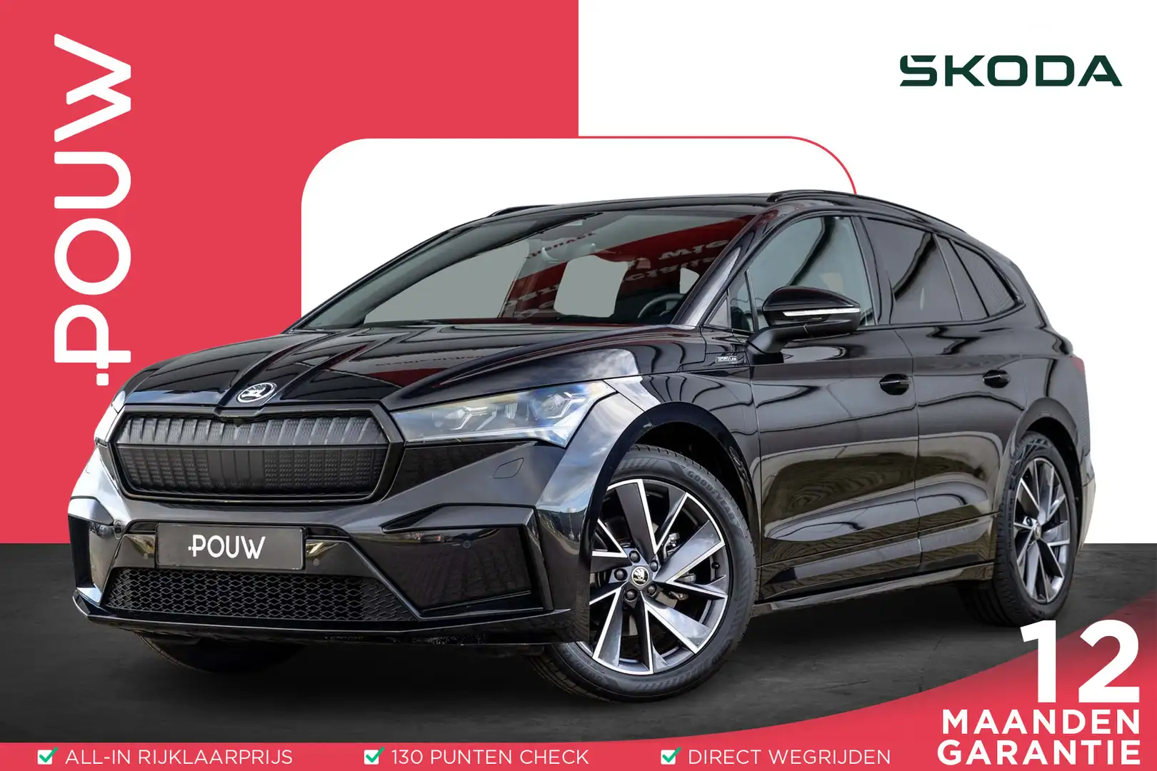 Skoda Enyaq 60 Sportline 180pk | Panoramadak | Camera | LED Ma Noir - 1