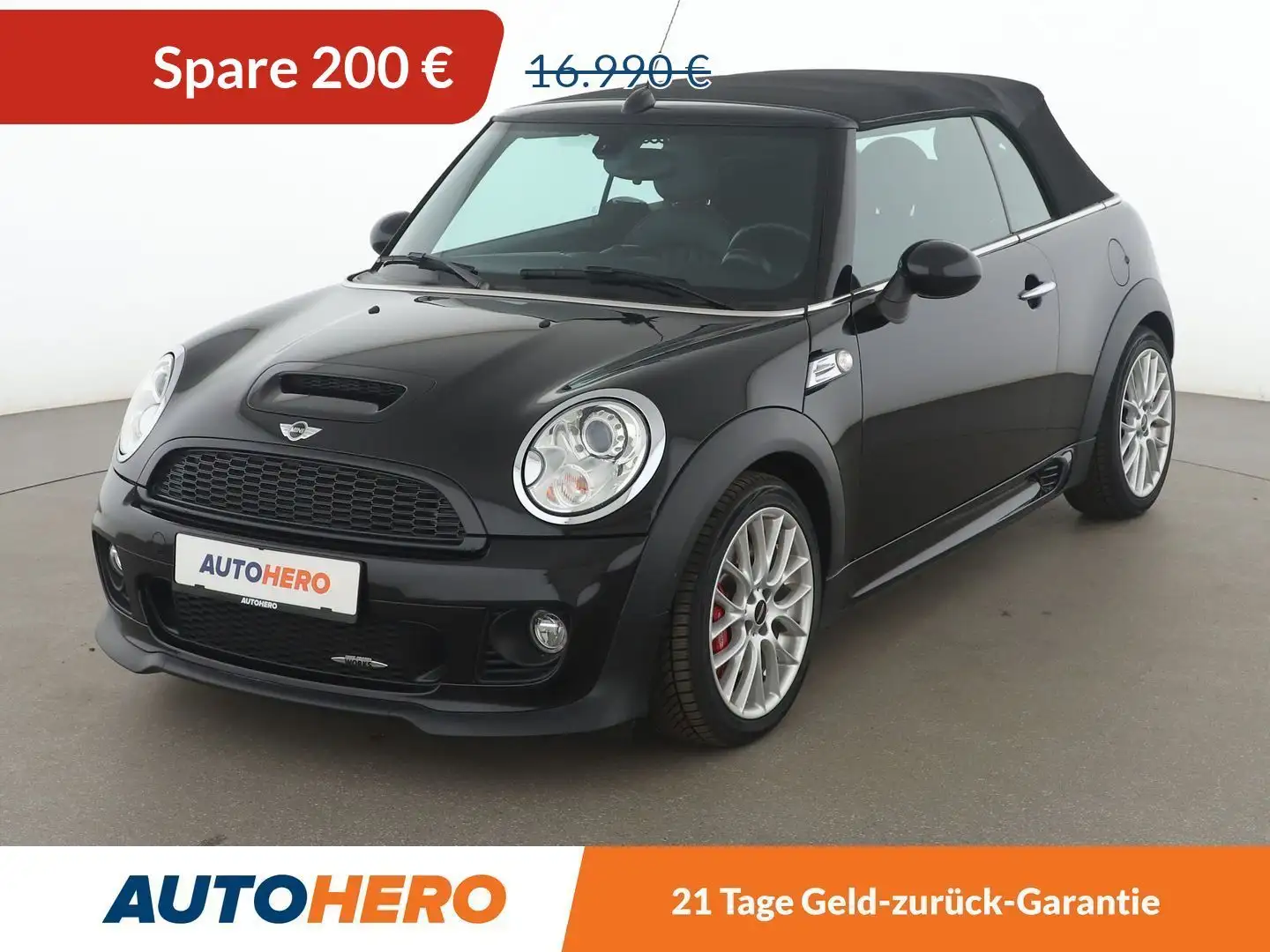 MINI John Cooper Works Cabrio John Cooper Works*XENON*NAVI*TEMPO*PDC*SHZ*KLIMA* Schwarz - 1