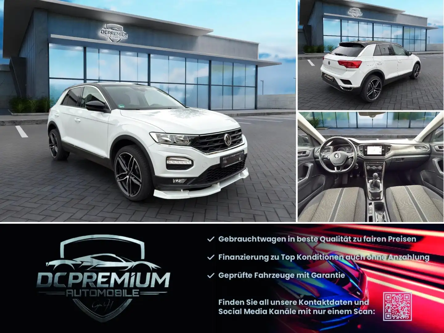 Volkswagen T-Roc 1.6TDI Style,Sport,Navi Weiß - 1