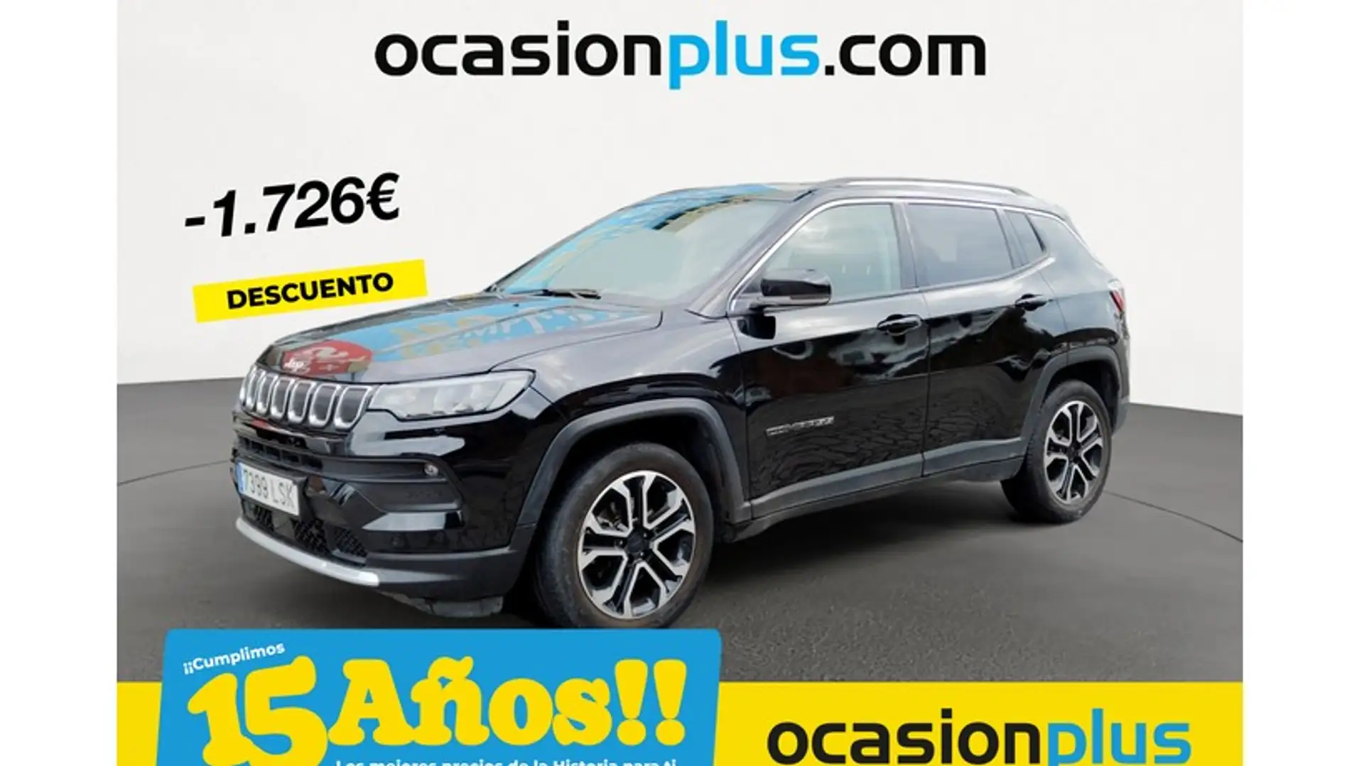 Jeep Compass 1.6 Mjt Limited FWD Noir - 1