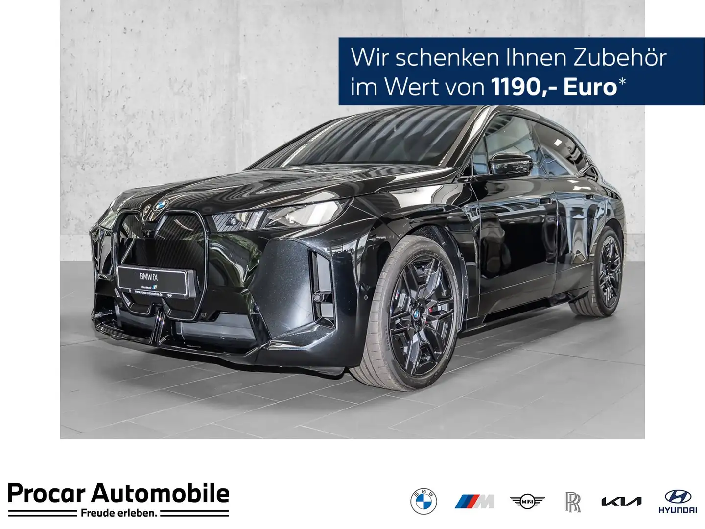 BMW iX xDrive45 M Sport Pro HuD AHK SkyLounge PA Prof 22" Nero - 1