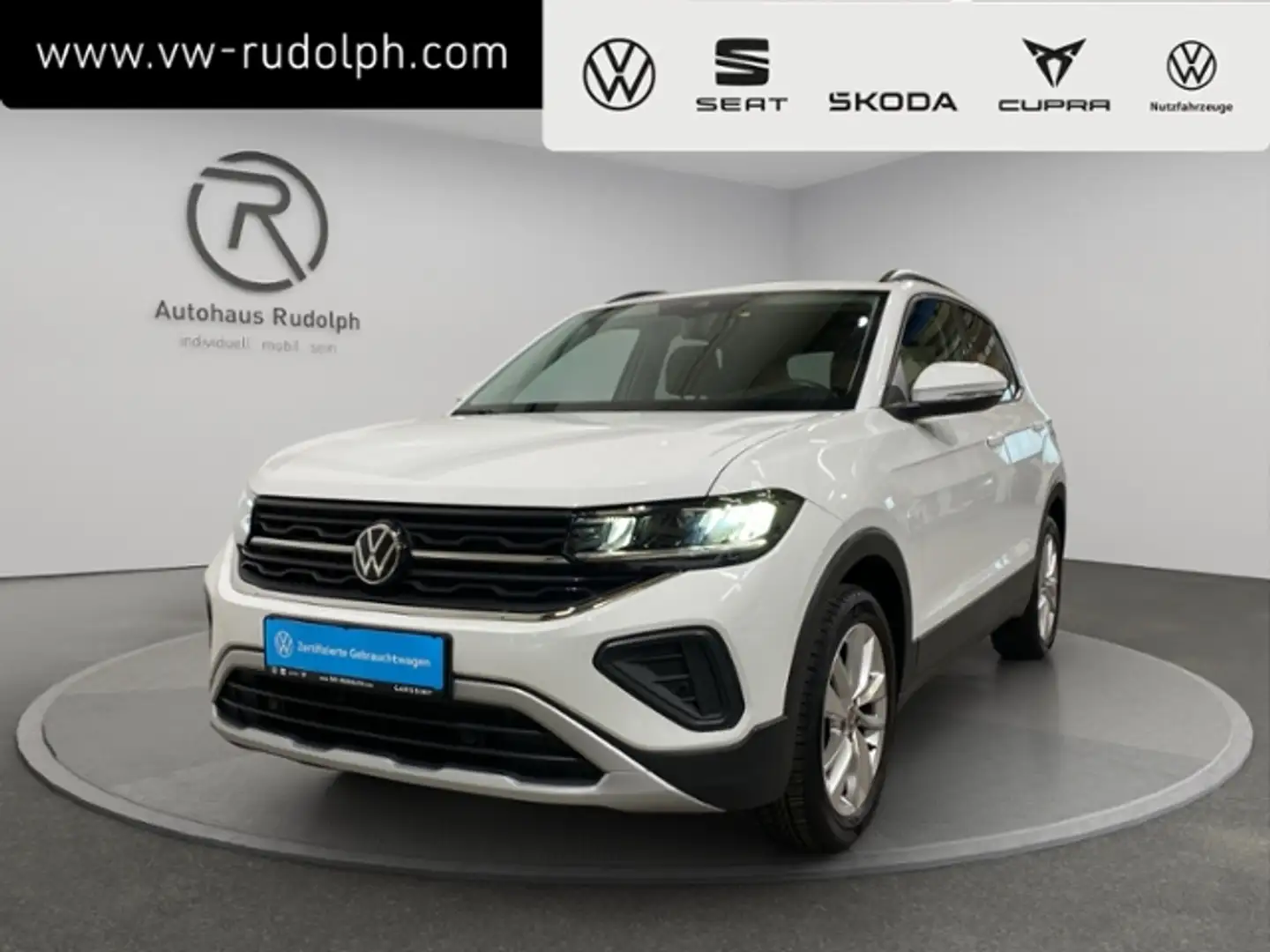 Volkswagen T-Cross 1.0 TSI Life / Navi LED ACC Weiß - 1