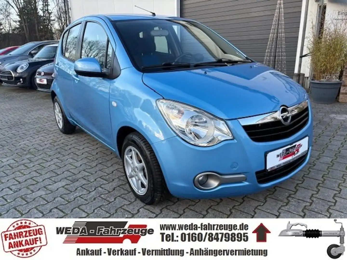 Opel Agila Edition - Aluf. - TÜV/AU NEU - Klima - wenig km Blau - 1