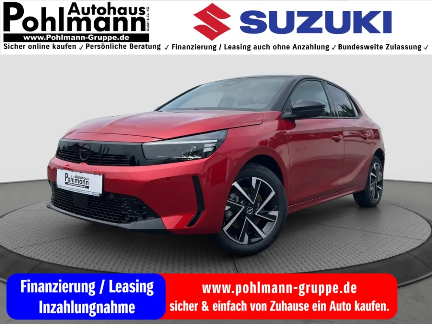 Opel Corsa F 1.2 YES Turbo LED Apple CarPlay Android Auto Mus Rood - 1