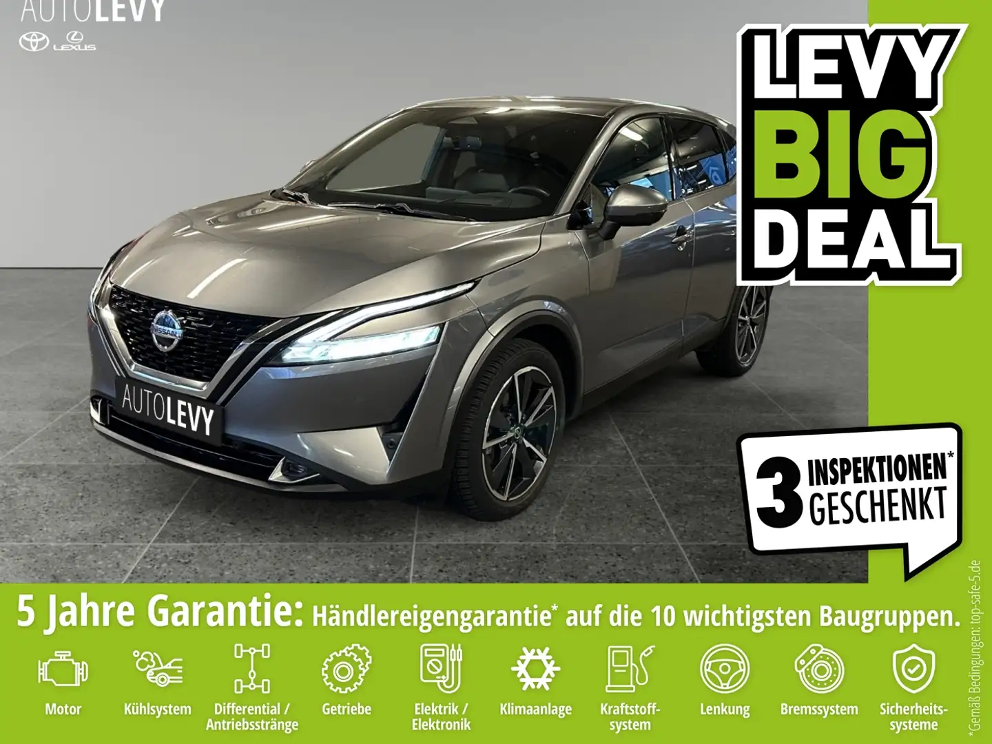 Nissan Qashqai 1.3 DIG-T 4x4 MHEV Xtronic Tekna *HUD* Gris - 1