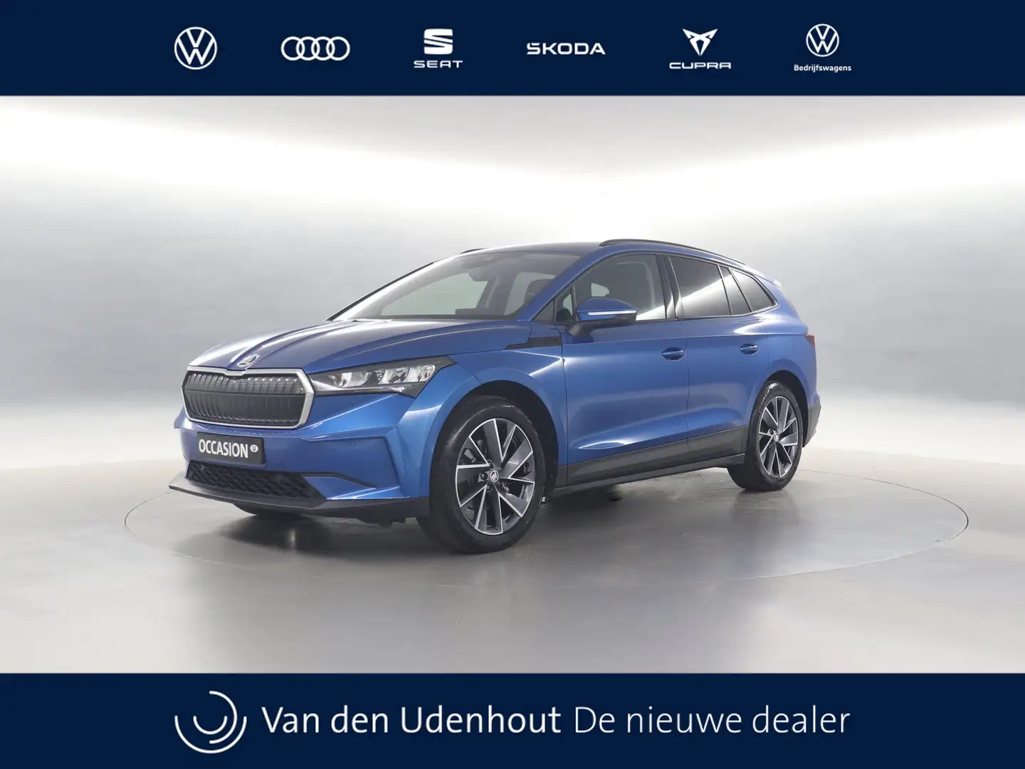 Skoda Enyaq iV 60 180pk / Navigatie / Stoel+Stuurverwarming / Blauw - 1