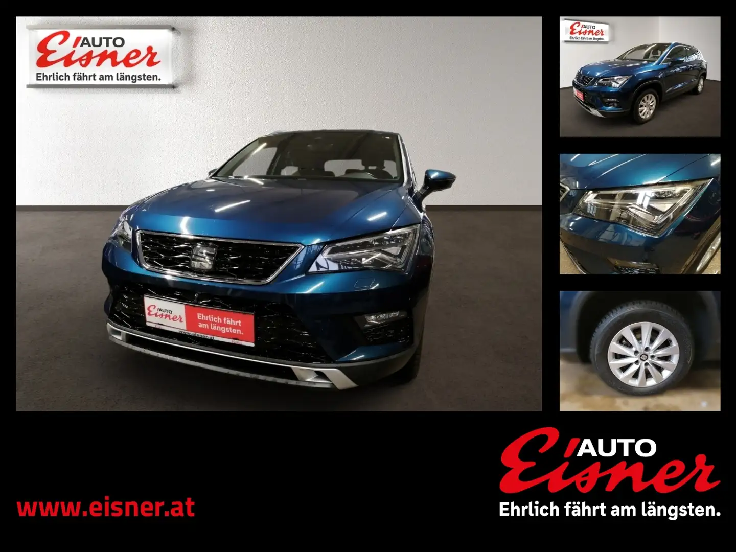 SEAT Ateca 2.0 TSI DRIVE Automatik, Standheizung Blau - 1