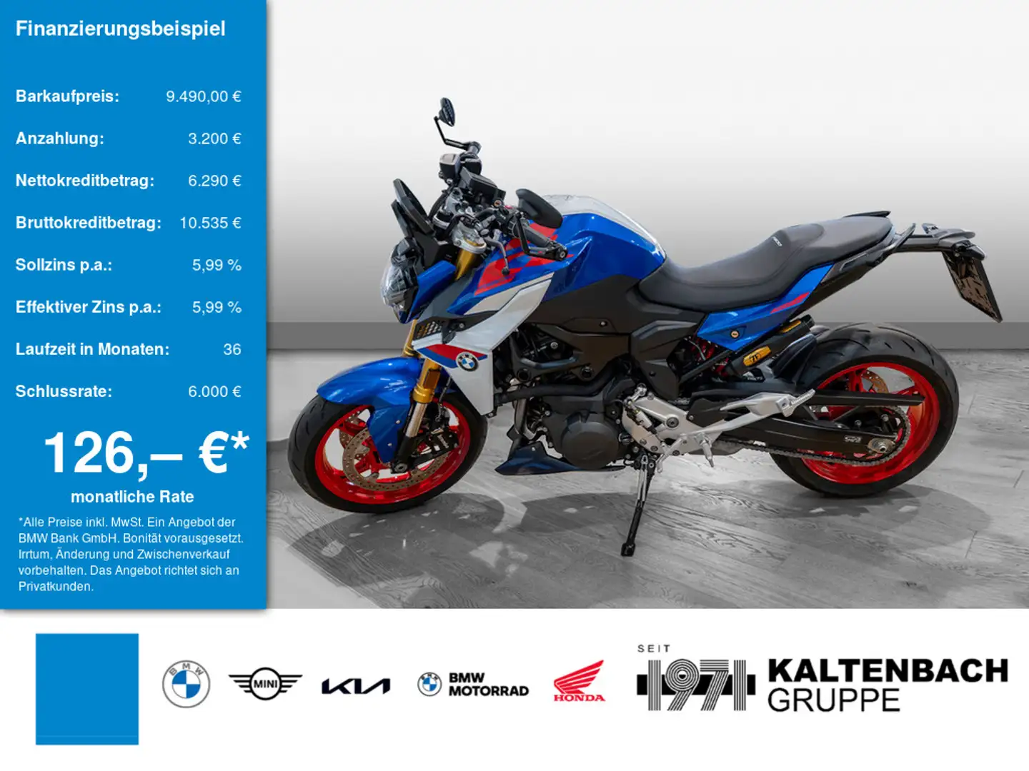 BMW F 900 R A2 KOMFORT-P. DYNAMIC-P. GRIFFHEIZUNG Modrá - 1