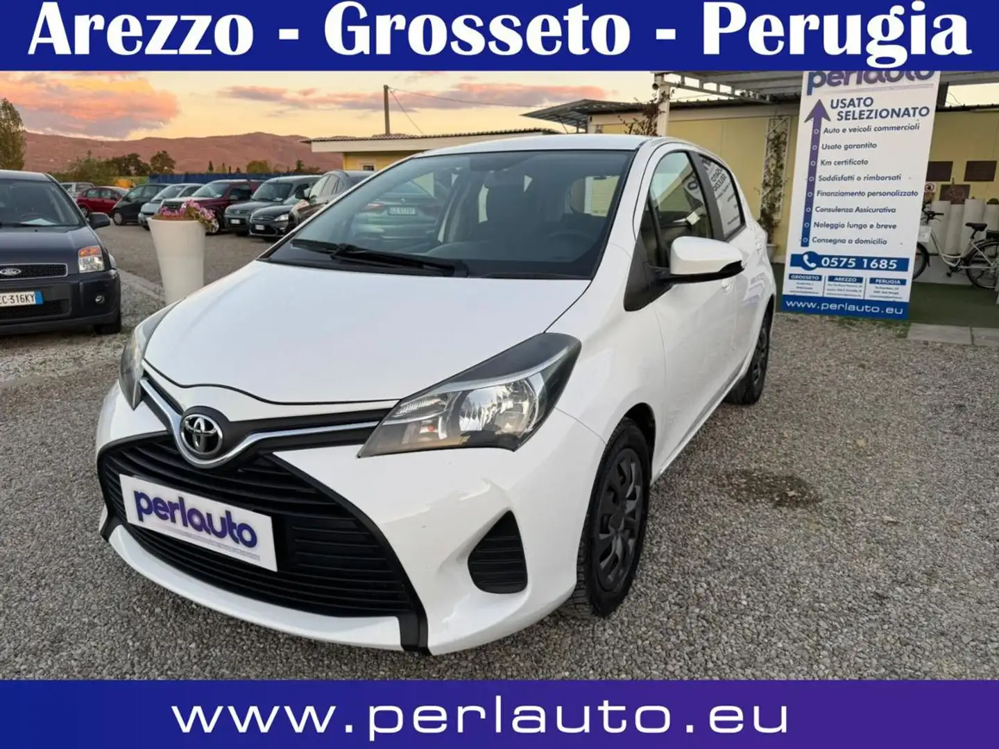 Toyota Yaris 1.4 D-4D 5 porte Bianco - 1