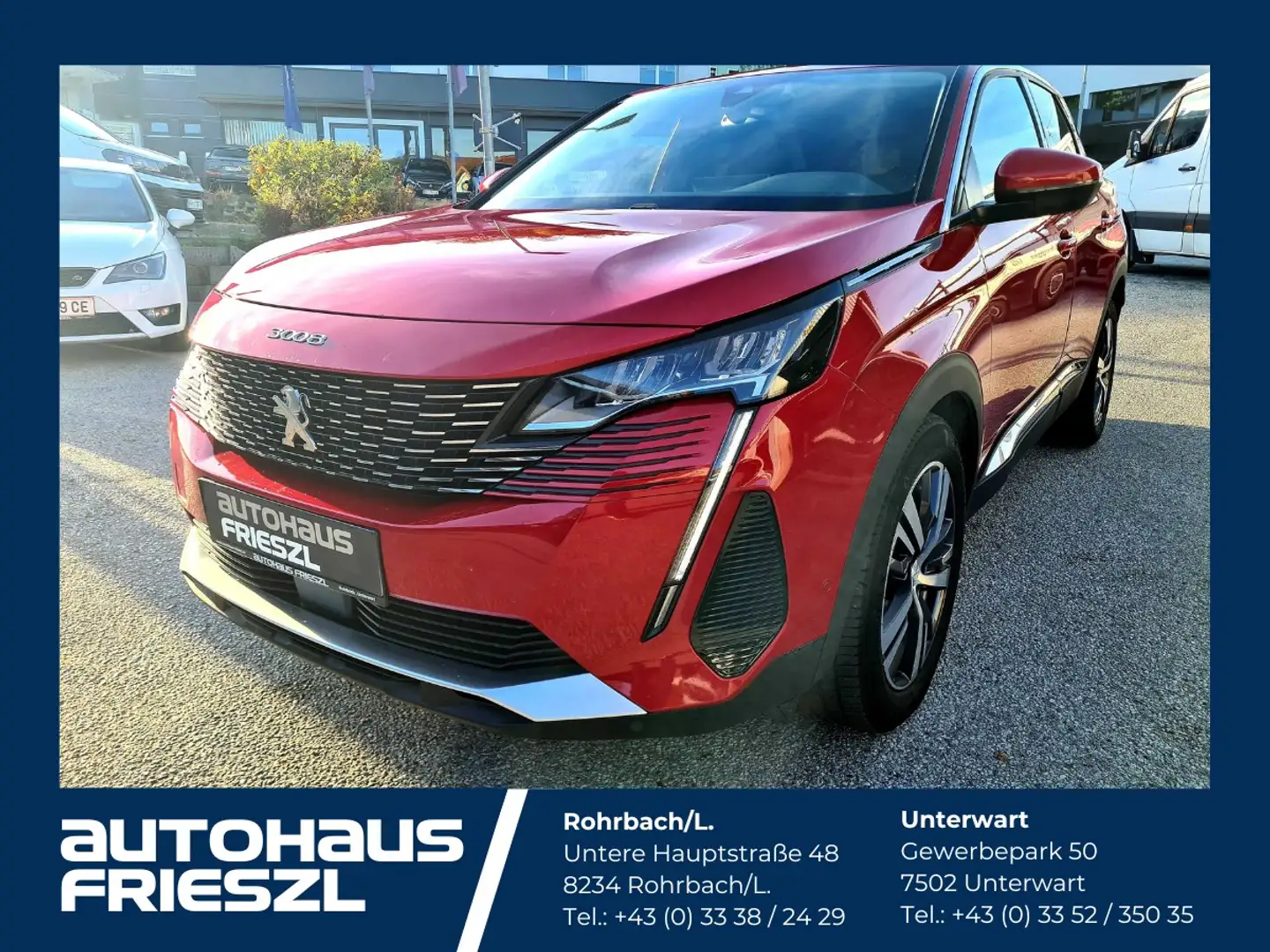 Peugeot 3008 BlueHDi 130 S&S 6-Gang-Manuell Allure Rot - 1