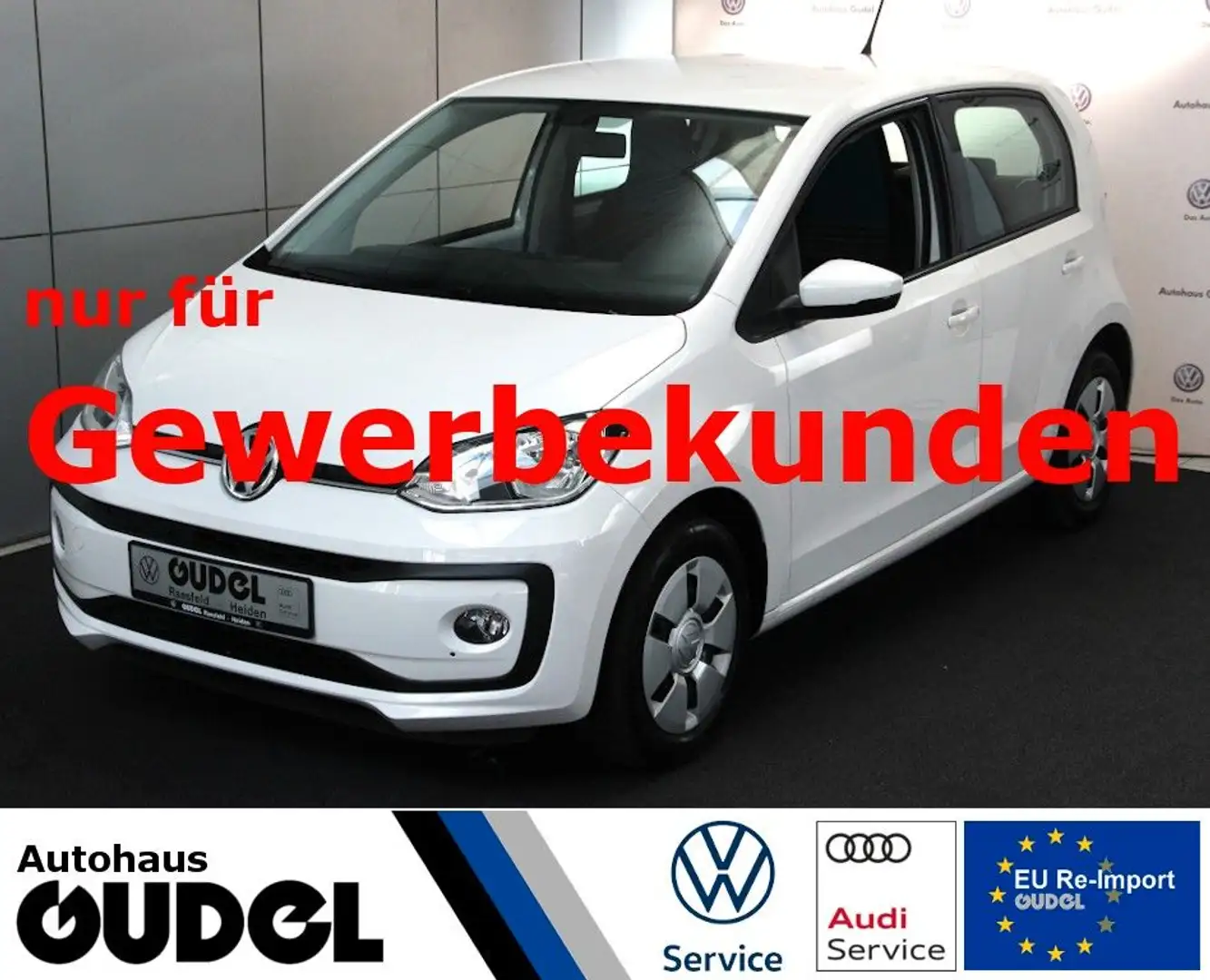 Volkswagen up! move up! 1.0 Kamera Verkauf nur an Gewerbe! Weiß - 1