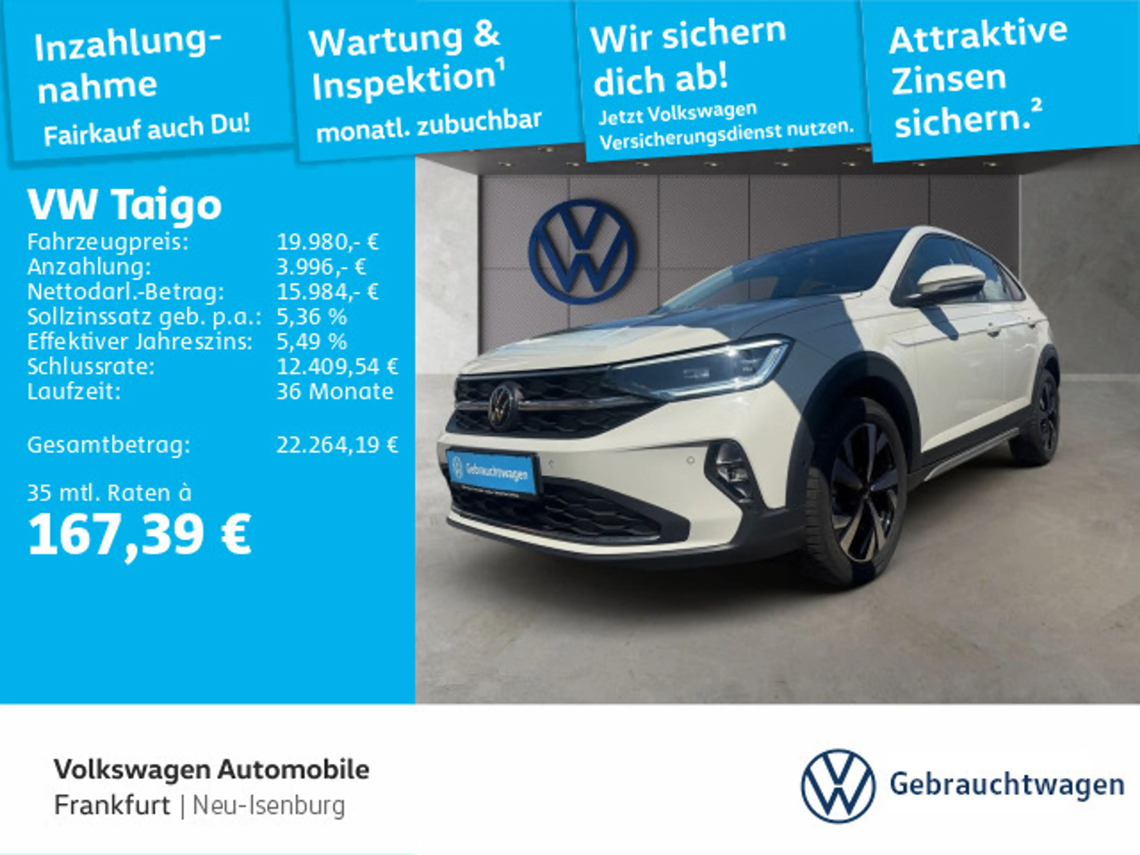 Volkswagen Taigo 1.0 TSI DSG Style Navi IQ.LIGHT - LED-Matr