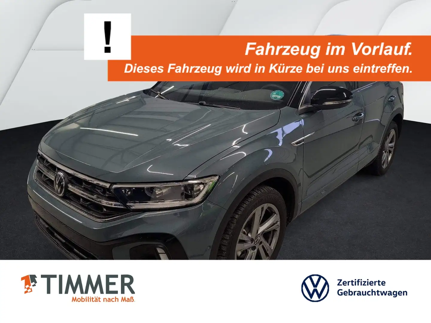 Volkswagen T-Roc 1.5 TSI DSG R-LINE +AHK +LED +ACC +RKAM +VIRTUAL Blau - 1