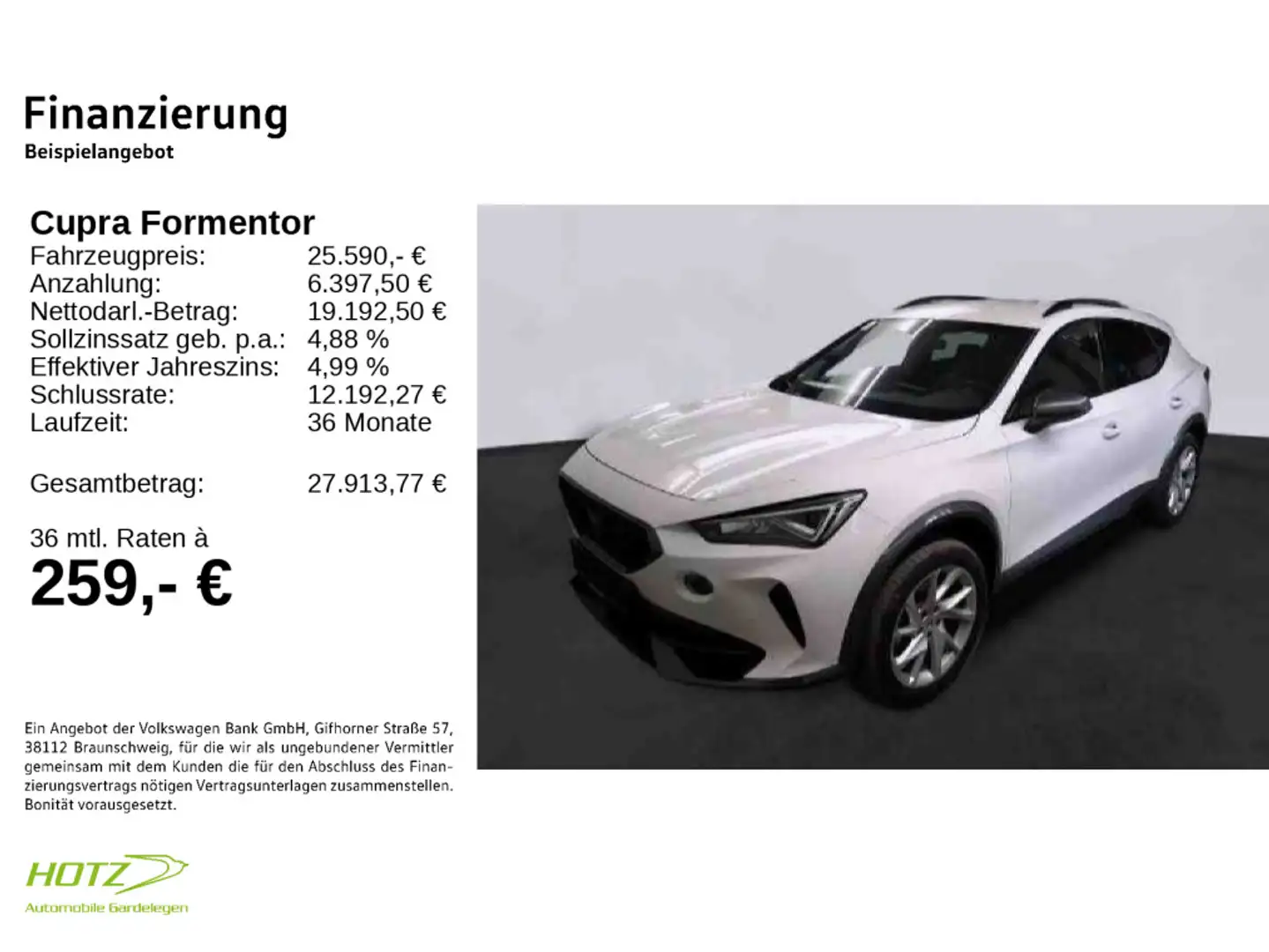 CUPRA Formentor 1.5 TSI DSG LED/PDC Bianco - 2