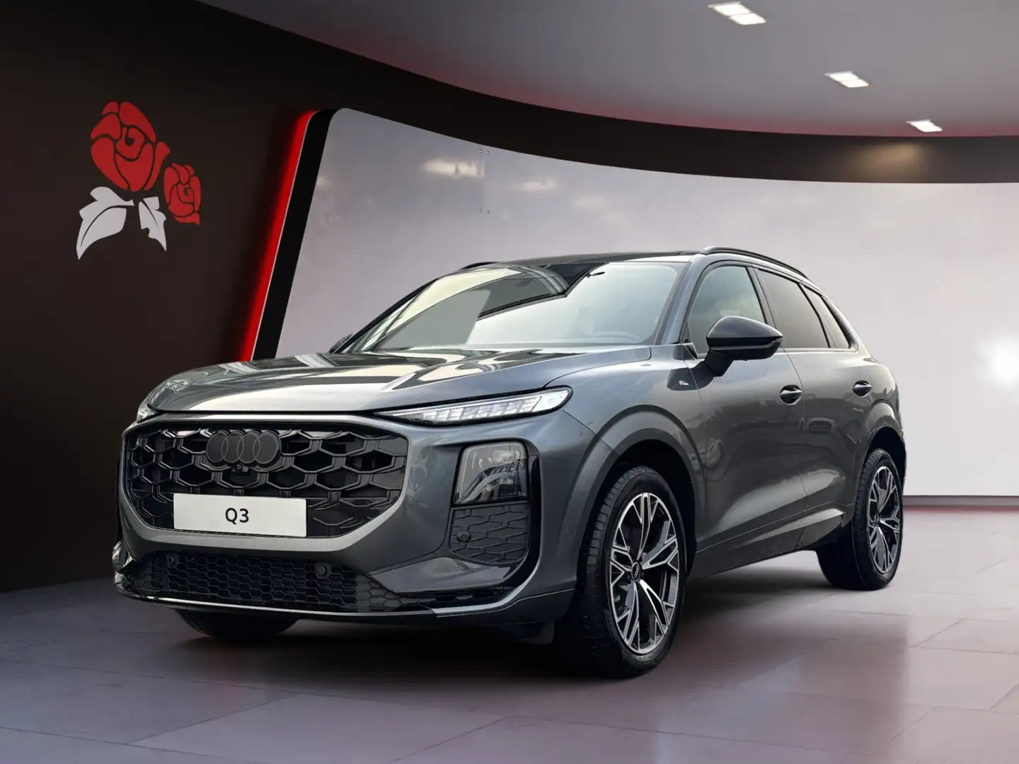 Audi Q3 2.0 TDI S-tronic S-line AHK LED TechP-Plus Grau - 2