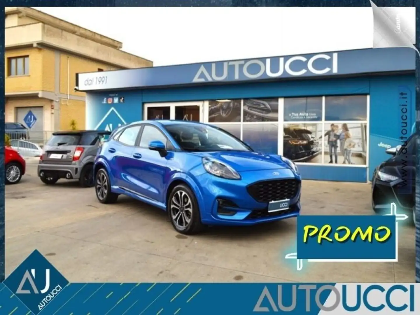 Ford Puma 1.0 EcoBoost Hybrid 125 CV AT ST-Line Carplay Blu/Azzurro - 1