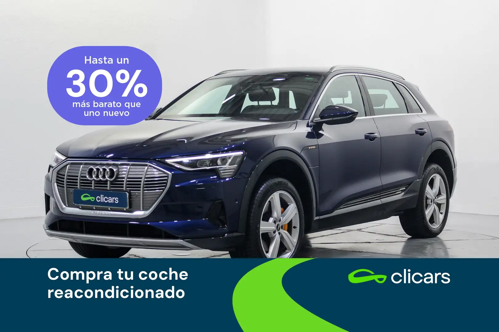 Audi e-tron 55 quattro Advanced Bleu - 1