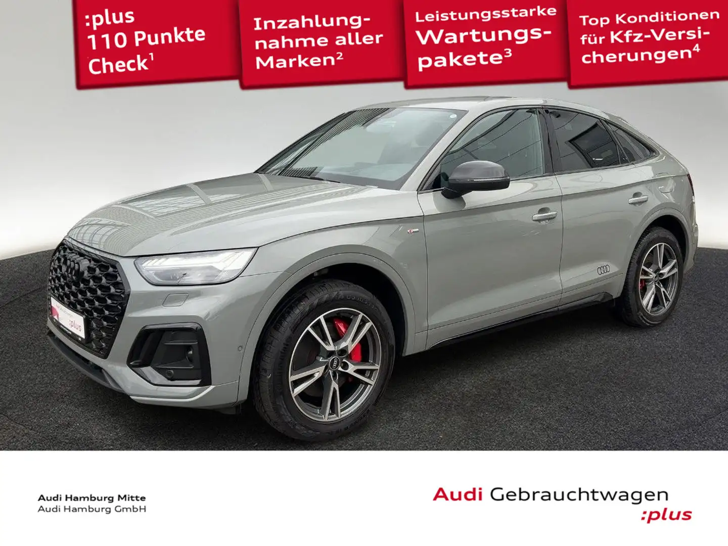 Audi Q5 50 TFSI e S line quattro S tronic M Grau - 1