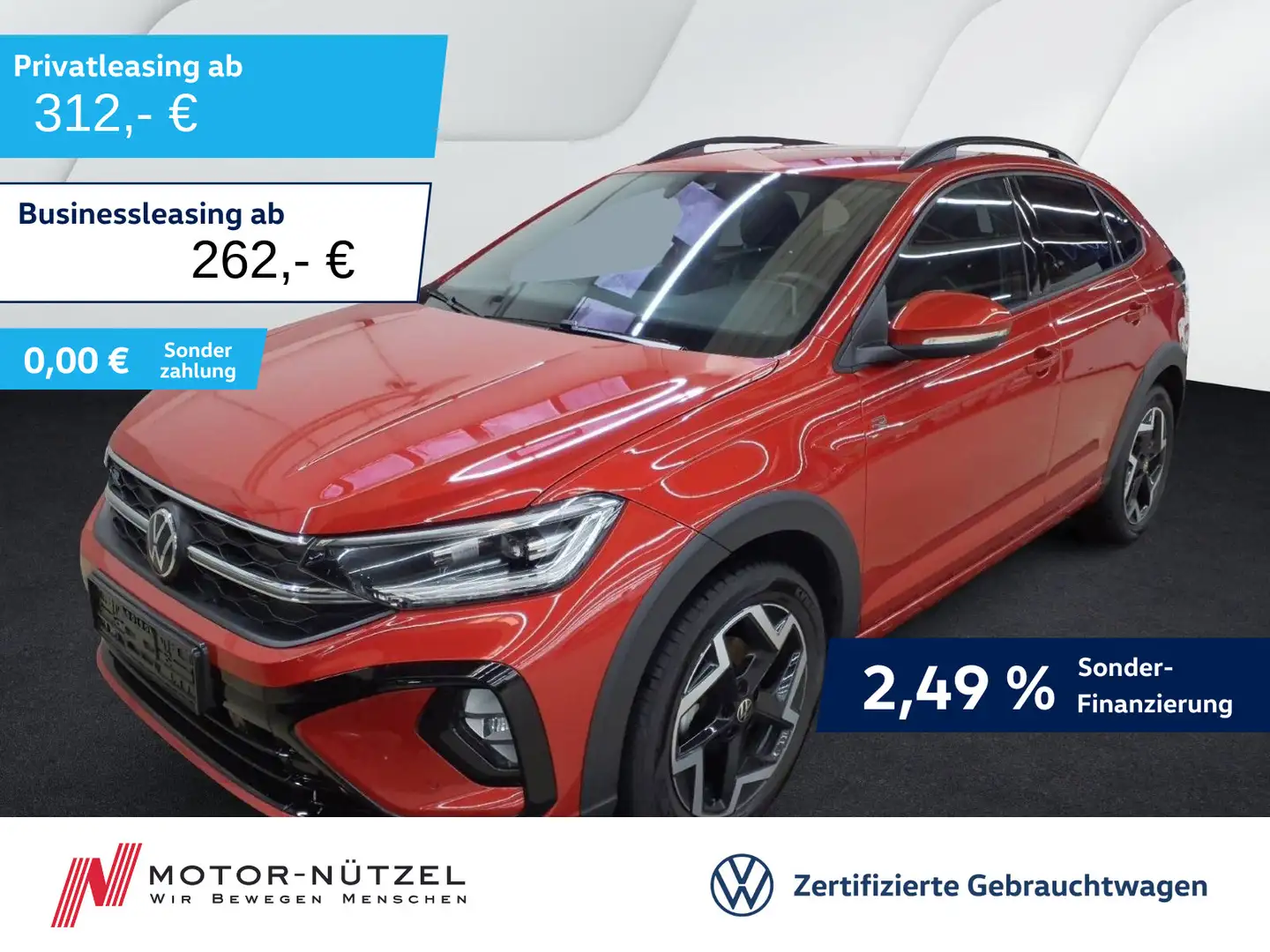 Volkswagen Taigo 1.5 TSI DSG R-LINE MATRIX+NAVI+AHK+ACC+DAB Rot - 1