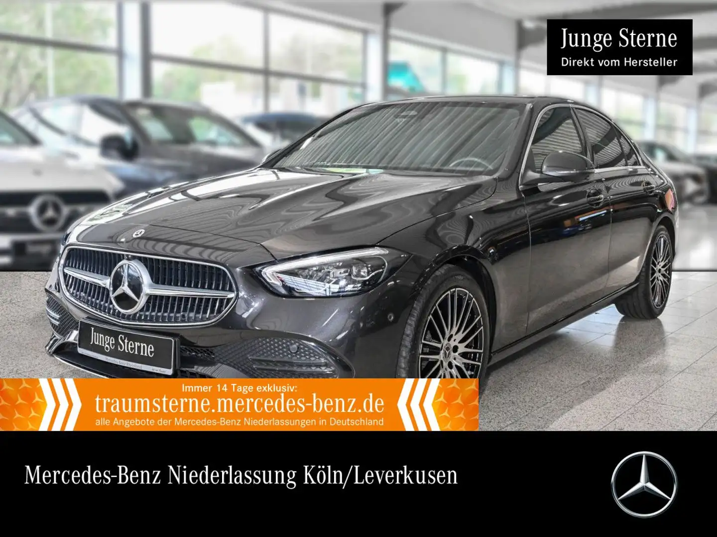 Mercedes-Benz C 200 AVANTG+360+LED+TOTW+KEYLESS+9G Gris - 1