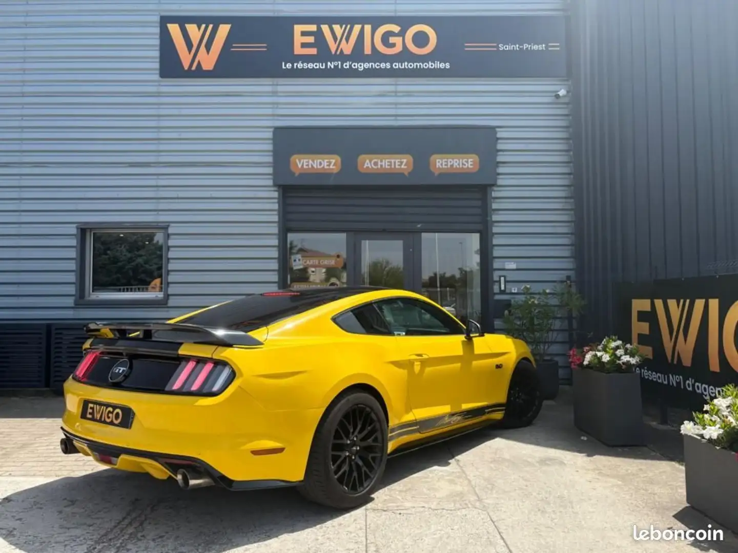 Ford Mustang 5.0 V8 420ch GT PREMIUM SUIVI COMPLET Jaune - 2