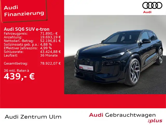 Audi SQ6 e-tron SQ6 e-tron PANO AHK B&O HuD NAV LUFT NAV+ LEDER