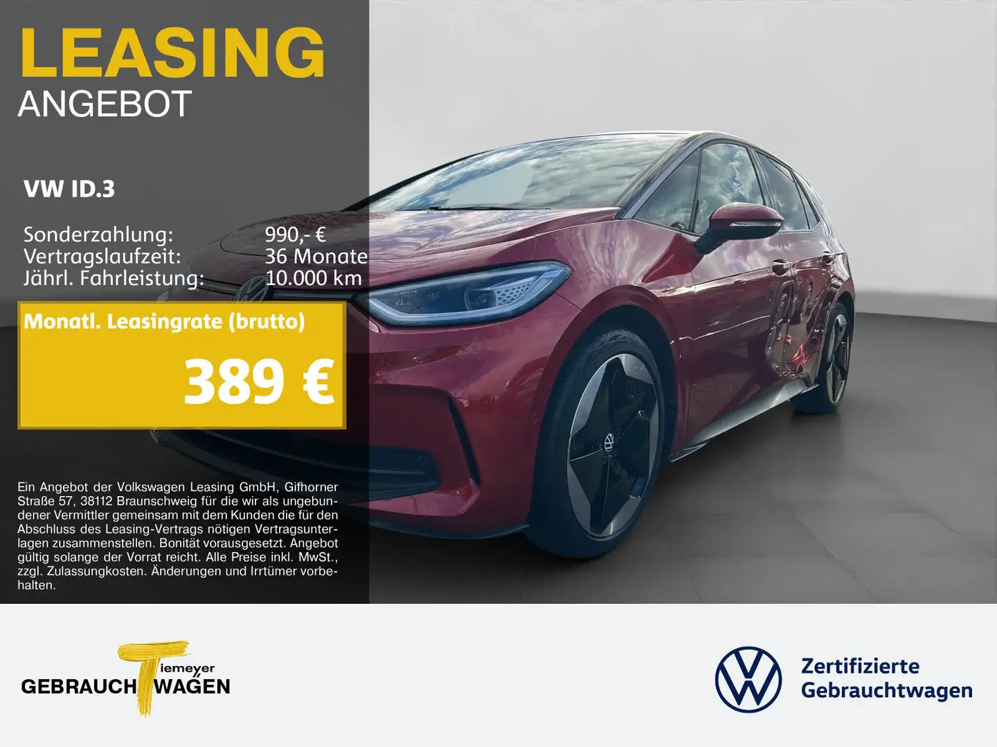 Volkswagen ID.3 Pro S NP59 LM20 ASSIST+ MATRIX Rot - 1