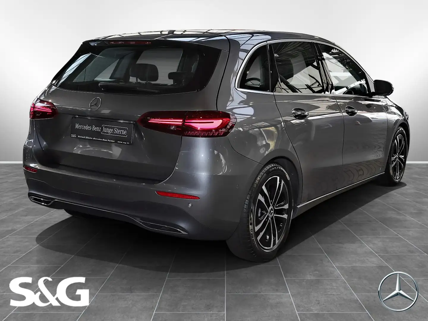 Mercedes-Benz B 200 Progressive 360°+TOTWINKEL+LED+NAVI+17" Grau - 2