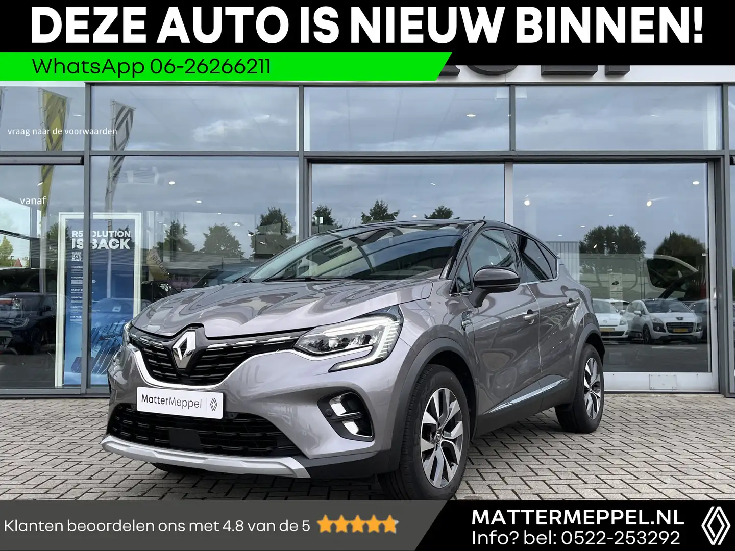 Renault Captur TCe 90 Intens NL Auto | Navigatie | Camera + Parke Grijs - 1