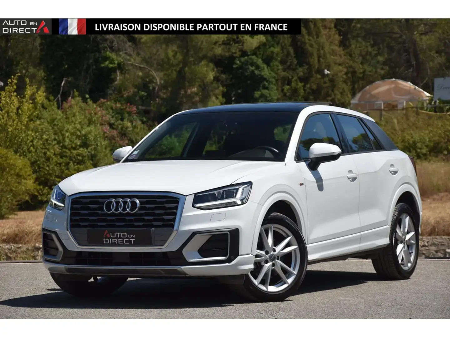 Audi Q2 1.4 TFSI COD - 150 - BV S-tronic  S Line PHASE 1 Blanc - 1