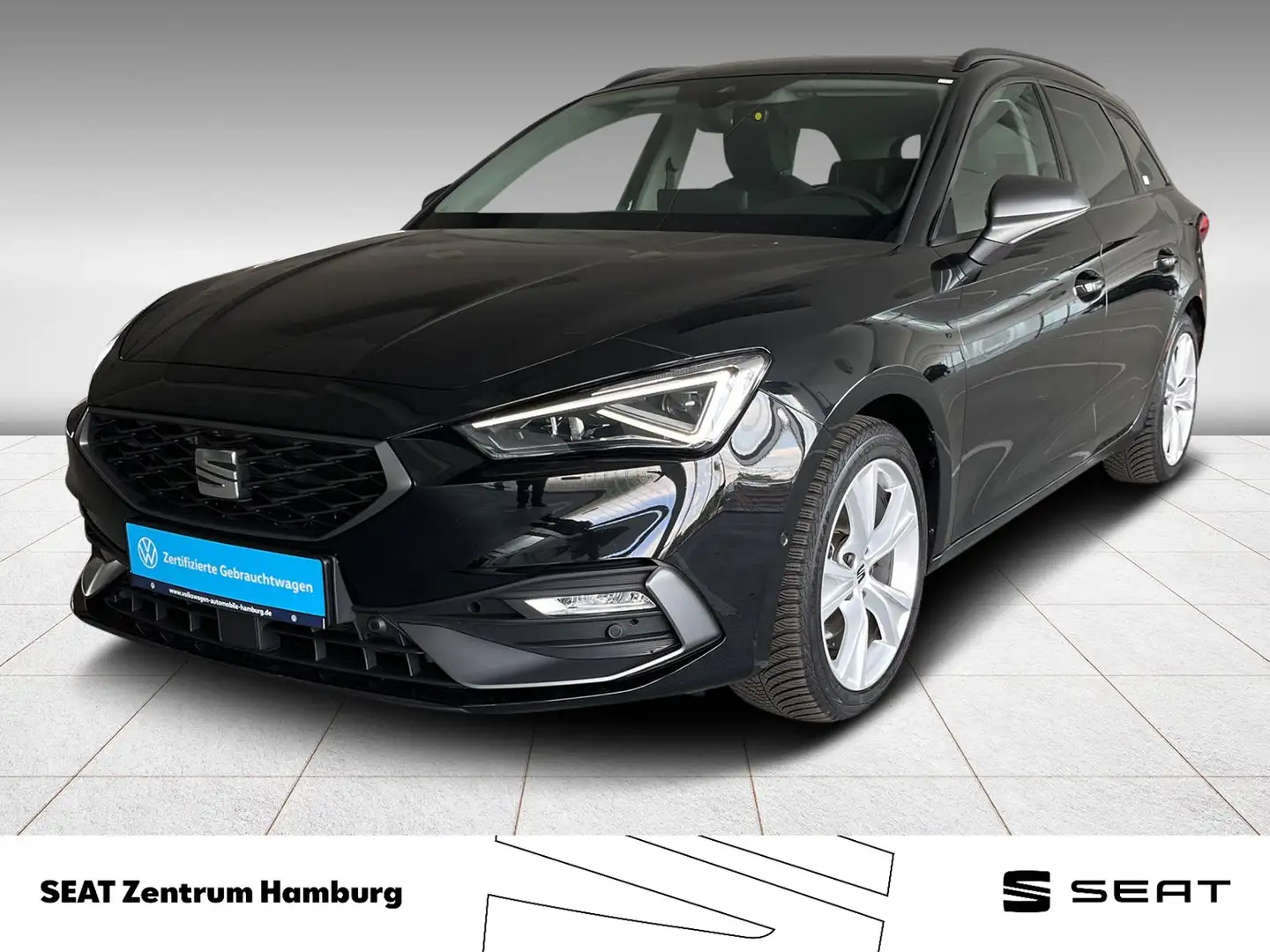 SEAT Leon ST 1.5 eTSI FR DSG Navi Kamera Matrix Shzg Zwart - 1