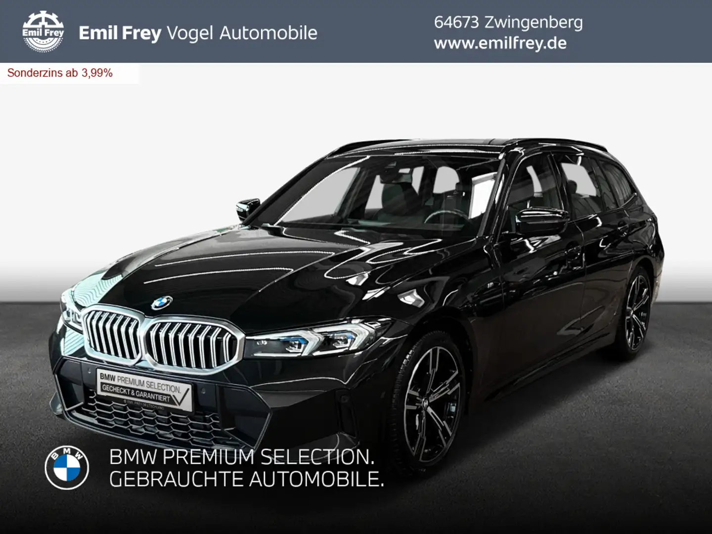 BMW 318 i Touring Aut.*M Sport Schwarz - 1