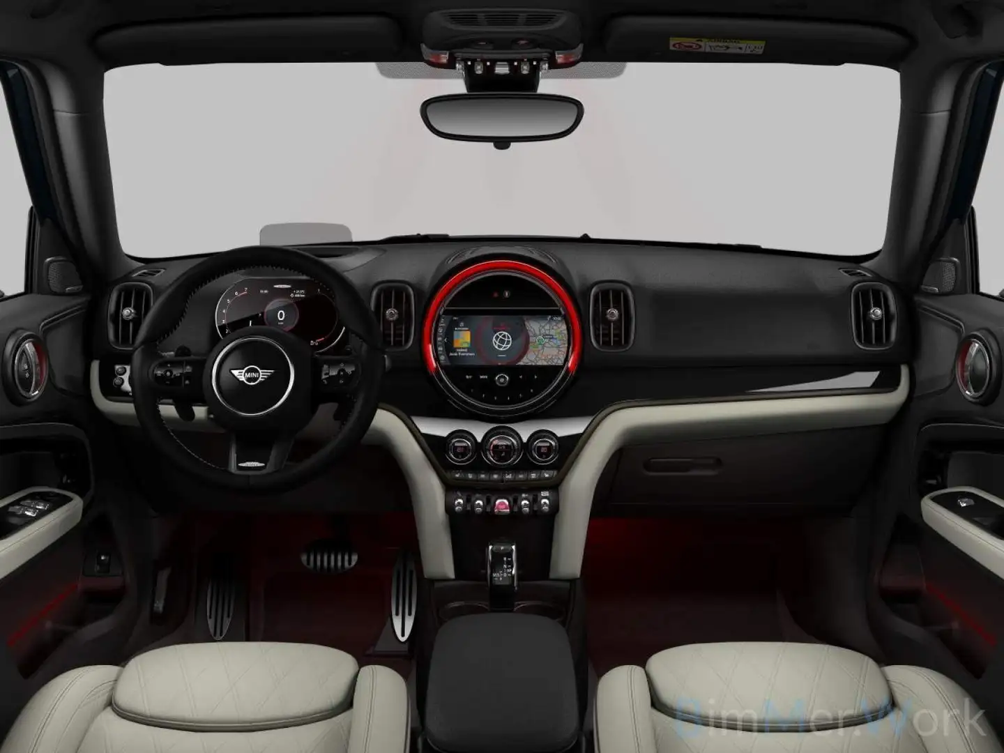 MINI John Cooper Works Countryman ALL4 DAB Panorama Černá - 2