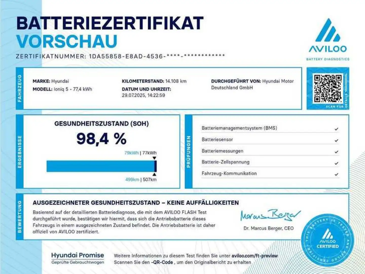 Hyundai IONIQ 5 77,4 kWh 2WD TECHNIQ 20" LED NSCC Navi Blau - 2