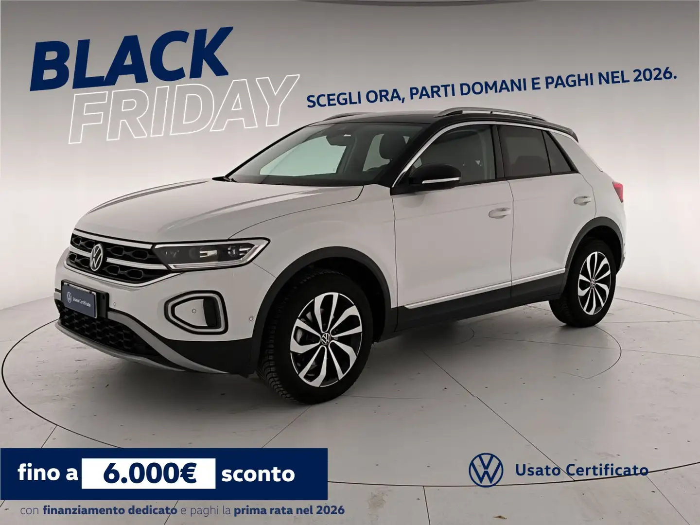 Volkswagen T-Roc 1.0 tsi style 110cv Blanc - 1